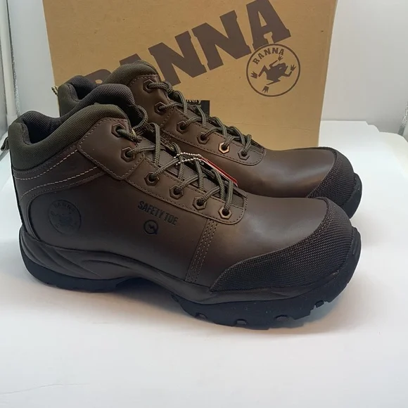 Ranna Mens Work-Utility Boot Size: 11M Ranna Menš Safety Toe Work-Utility Brown Boot Size 11M main image 4